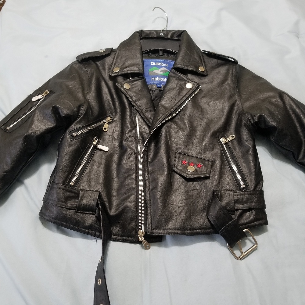 Boys Leather Coat